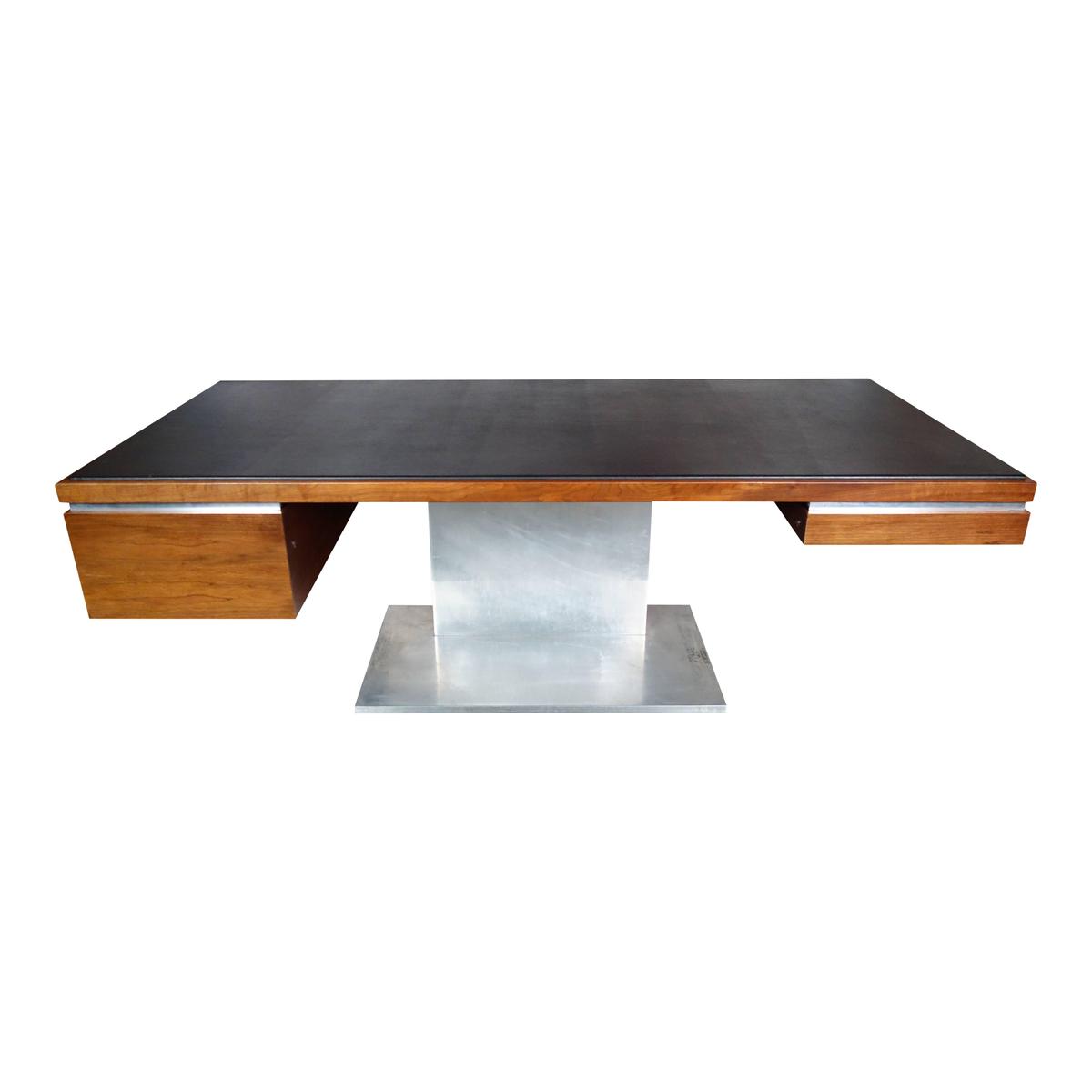 Executive Desk by Warren Platner in Walnut for Lehigh Leopold