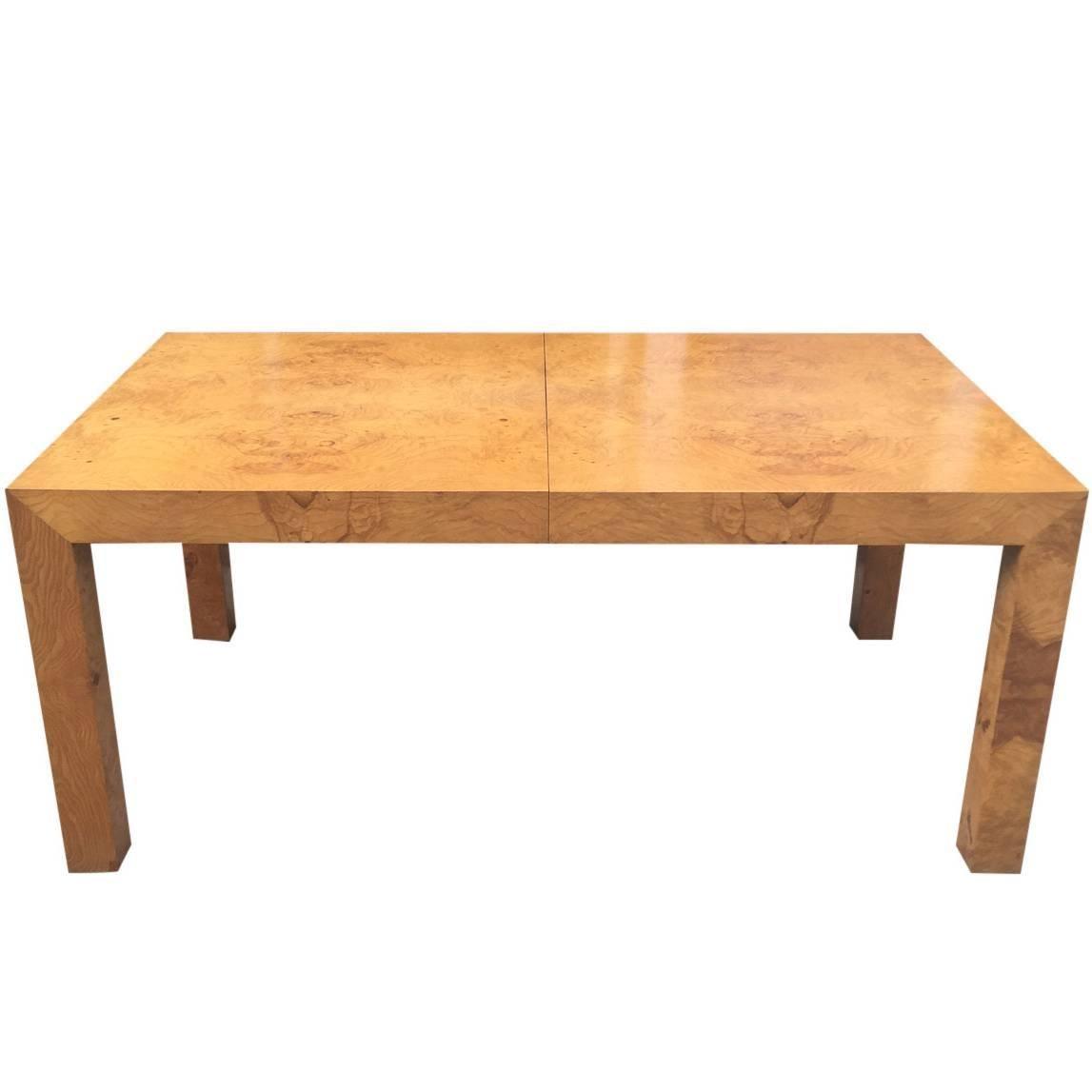 Milo Baughman for Thayer Coggin Burl Parsons Table